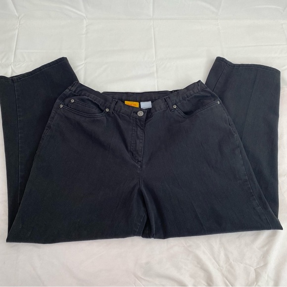 Ruby Rd. Petite Comfort Fit Black Jeans Women’s Size 16P Stretch Denim - Picture 1 of 6